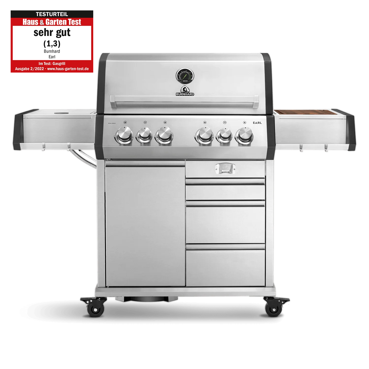 Burnhard Big EARL Premium-Gasgrill 4-Brenner