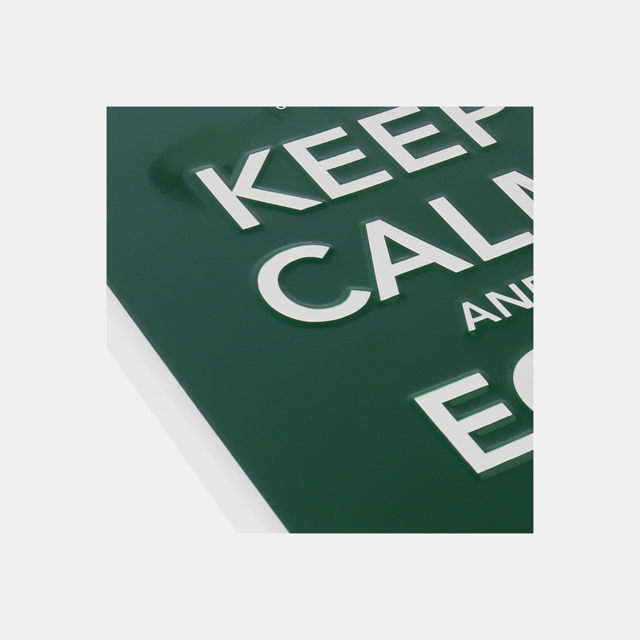 Texttafel grün - Keep calm an EGG on